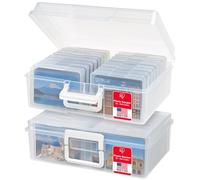 Iris Extra Large 4 x 6 Photo and Craft Storage Case, 2 Pack, Clear by Iris USA, Inc.