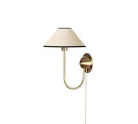 Iris Lampe Murale Crème/Noir