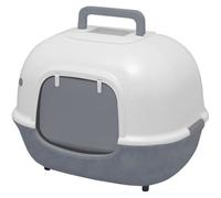 IRIS OHYAMA - Bac à Litière fermé - portable - Pelle incluse - Pour chat - Cat Litter Box - WNT-510- Gris