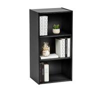 Iris Ohyama, Bibliothèque, Meuble d'appoint, 3 Etagères fixes, Design, Modulable, Bureau, Chambre, Salon- Module Shelf MDB-3 - Chêne Noir