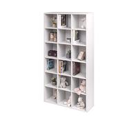 Iris Ohyama, Bibliothèque, Meuble de rangement, 18 Etagères àjustable, Solide & stable, Disposition verticale ou horizontale, Polyvalente, Bureau, Salon, Chambre - Book Shelf BKS 1890 - Chêne Blanc