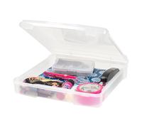 Iris Ohyama, Boîte de Rangement 10L avec Couvercle, Récipients en Plastique, Transparent, pour Petites Perles, Pilules, Herbes, Articles d'Artisanat, SBC-350E, L36,5 x P36 x H8 cm