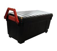 IRIS OHYAMA Boite de rangement Bricolage - Store It All - 170 L - Noir et rouge - 103,5 x 49,5 x 50 cm - Plastique