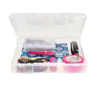 Iris Ohyama, Boîte de Rangement 10L avec Couvercle, Récipients en Plastique, Transparent, pour Petites Perles, Pilules, Herbes, Articles d'Artisanat, SBC-350E, L36,5 x P36 x H8 cm