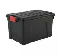 Iris Ohyama, Boîte de rangement plastique, 60 L - Store it All Box SIA-60 -Noir