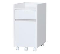 Iris Ohyama, Caisson de Bureau, Placard mobile, roues, Documents & Dossiers - FDK-3059- Chêne Blanc - L46.5 x P31.2 x H59 cm