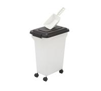 IRIS OHYAMA - Conteneur / Boite à croquette - Pelle incluse - Pour chien & chat - Air Tight Food Container - Noir