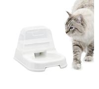 Iris Ohyama, Distributeur, Abreuvoir, Fontaine d'eau Plastique(PP) pour Chat, Chien, Système Anti-Goutte, Réservoir d'eau de 2L, L30.5 x P23.7 x H19 cm, Pieds antidérapants, J-200, Blanc