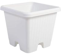 Iris Ohyama, Pot pour plantes Jardinière rectangulaire avec système de drainage/réservation de l'eau pour le jardinage - Rectangle Plant Pot 550, Marron