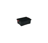 IRIS OHYAMA Lot de 3 boîtes de rangement avec fermeture clic - Power Box - SK-230 - Plastique - Noir - 25 L - 59 x 38, 5 x 18 cm