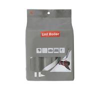 Iris Ohyama, Lot de 6 recharges de 90 feuilles, poils d'animaux, Adésives, Rubuste et solide, Vêtements, Rideaux, Canapés - Handy Lint Roller CCNS-6RN - Noir