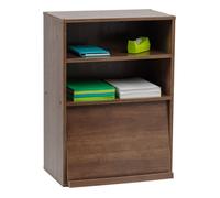 Iris Ohyama, Meuble de rangement avec portes, 2 compartiments modulables, CHR-1, Marron