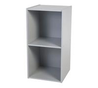 Iris Ohyama, Meuble enfant, Bibliothèque à Livres, Organiseur de Jouets - KCX-2 - Gris - L35.4 x P35.1 x H70.2 cm