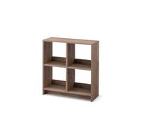 Iris Ohyama, Meuble, Étagère de rangement, Bibliothèque, Modulable - WOS--4 - Marron Cendré - L26.5 x P68.9 x H75.8 cm