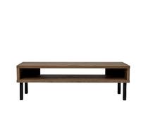 Iris Ohyama, Meuble TV, Banc TV pour écran jusqu'à 40 Pouces, Solide étagère, Design, Pieds feutrés, Bureau, Chambre, Salon - TV Board - WAB 950 - Marron cendré