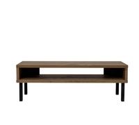 Iris Ohyama, Meuble TV, Banc TV pour écran jusqu'à 40 pouces, Solide étagère, Design, Pieds feutrés, Bureau, Chambre, Salon - TV board - WAB 950 - Marron cendré