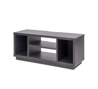 Iris Ohyama, Meuble TV, Support télévision pour ecran jusqu'à 43 pouces, 4 Etagères, Sortie-câbles, Pieds ajustables, Chambre, Salon - TV Cabinet Standard OTS-100S - Chêne noir