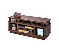 Iris Ohyama, Meuble TV, Support télévision pour ecran jusqu'à 43 Pouces, 5 Etagères, Sortie-câbles, Contemporain, Chambre, Salon - TV Cabinet Middle OTS-100M - Marron