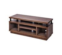 Iris Ohyama, Meuble TV, Support télévision pour ecran jusqu'à 43 Pouces, 5 Etagères, Sortie-câbles, Contemporain, Chambre, Salon - TV Cabinet Middle OTS-100M - Marron