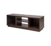 Iris Ohyama, Meuble TV, Support télévision pour ecran jusqu'à 55 Pouces, 4 Etagères, Sortie-câbles, Pieds Ajustables, Chambre, Salon - TV Cabinet Standard OTS-125S - Marron
