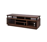 Iris Ohyama, Meuble TV, Support télévision pour ecran jusqu'à 55 pouces, 5 Etagères, Sortie-câbles, Contemporain, Chambre, Salon - TV Cabinet Middle OTS-125M - Marron