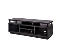Iris Ohyama, Meuble TV, Support télévision pour ecran jusqu'à 55 Pouces, 5 Etagères, Sortie-câbles, Contemporain, Chambre, Salon -TV Cabinet Middle OTS-125M - Chêne Noir