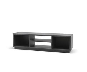Iris Ohyama, Meuble TV, Support télévision pour ecran jusqu'à 65 Pouces, 4 Etagères, Sortie-câbles, Pieds Ajustables, Chambre, Salon - TV Cabinet Standard OTS-150S - Chêne Noir