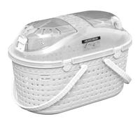 IRIS OHYAMA - Panier transport / Caisse - Ventilation optimale - Pour chat- chien- rongeur - Mesh Pet Carry - MPC-450- Blanc