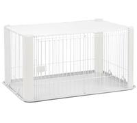 Iris Ohyama, parc pour chien / cage d'extérieur / enclos / chenil - Pet Circle - CLS-1130, plastique, blanc, 9,2 kg, 78,8 x 113 x 60 cm