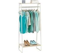 Iris Ohyama, Portant vêtement, Penderie dressing, Porte-manteau, PI-B2, Blanc, L40 x P64 x H151.2 cm Blanc