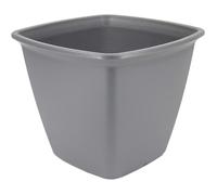 Iris Ohyama, Pot pour Plantes Jardinière carrée avec système de Drainage/réservation de l'eau pour Le Jardinage - Square Plant Pot 360, Gris