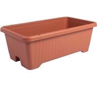 Iris Ohyama, Pot pour plantes Jardinière ronde avec système de drainage/réservation de l'eau pour le jardinage - Round Plant Pot 450, Blanc