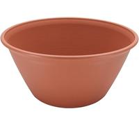 Iris Ohyama, Pot pour plantes Jardinière ronde avec système de drainage/réservation de l'eau pour le jardinage - Round Plant Pot 450, Marron