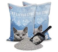 Iris Ohyama, Sac litière agglomérante pour Chat, Légère et Naturel en Bentonite, sans Odeur, Lot de 2, L48 x P35 x H7 cm, sans poussière, pour Chats, KF-80, Naturel