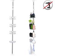 Iris Ohyama, Tour de rangement, Organisateur plastique, 5 tiroirs de 34 L, Format A4 - WC-N605 - Argent - L41 x P60 x H102.5 cm