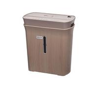 Iris Ohyama, Woozoo Destructeur de Documents/broyeur Papier, 8 Feuilles, Technologie de Coupe croisée, Corbeille 8.9L, Papier A4 - Personal Shredder Cross Cut P8GCD - Couleur Bois