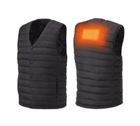 Woozoo, Gilet / Veste chauffante, L, femme, 4 niveaux de chauffage de 38 à 53° C, Légère & fine pour grand confort, Sport, activités extérieures - Heated Vest HW-01 - Noir