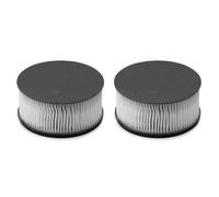Iris Ohyama, Woozoo Lot de 2 filtres d'évacuation, Élimine 99,95% des particules de 0,3m, Acariens, allergènes et poussières, HEPA H13, Pour IC-FAC4 - Quilt Cleaner Exhaust Filter CF-FH3 - Noir
