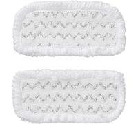 Iris Ohyama, Woozoo Set de 2 serpillères à récurer, Capture poussière, cheveux & poils d'animaux, Polyester/nylon, Lavable à la main, Pour Electric Mop IC-M01 - Scrub Pad MC-P01 - Blanc