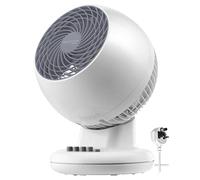Iris Ohyama Woozoo Ventilateur de Table, 13㎡, Ventilateur de Bureau, Blanc, 3 Vitesses, Oscillation, Inclinaison, Silencieux, Idéal pour Chambre, Salon, Cuisine, Refroidisseur d'air, Puissant, PCF-M15