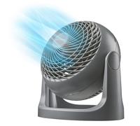Iris Ohyama Woozoo Ventilateur de Table, 23㎡, Inclinaison verticale à 360°, Gris, 3 Vitesses, Silencieux, Portable, Idéal pour Chambre, Cuisine, Refroidisseur d'air, Puissant, Made in France, PCF-HE18
