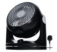 Iris Ohyama Woozoo Ventilateur de Table, 23㎡, Ventilateur de Bureau, Noir, 3 Vitesses, Silencieux, Portable, Idéal pour Chambre, Salon, Cuisine, Refroidisseur d'air, Puissant, PCF-HD18