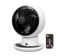 Iris Ohyama Woozoo, Ventilateur de Table, 43㎡, Blanc, 10 Vitesses, Moteur DC, Télécommande, Oscillation Multidirectionnelle, Minuteur 8h, Mode Sommeil, Silencieux, Puissant, PCF-SDC15T