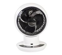 Iris Ohyama Woozoo, Ventilateur de Table, 54㎡, Blanc, 10 Vitesses, Moteur DC, Télécommande, Oscillation Multidirectionnelle, Minuteur 8h, Mode Sommeil, Silencieux, Puissant, PCF-SDC18T