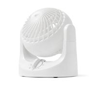 Iris Ohyama Woozoo Ventilateur de Table, 7.4m³/min, Inclinaison verticale 110°, Blanc, 3 Vitesses, Silencieux, Idéal pour Chambre, Cuisine, Refroidisseur d'air, Puissant, Made in France, PCF-HE10N