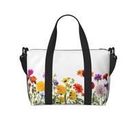 Iris Sac de gym pour femme, sac de week-end, sac à bandoulière pour articles personnels, sac à bandoulière pour femme et homme, taille unique, Noir , Taille unique