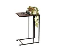 IRIS Table Large en Forme, Acier allié, Dark Oak