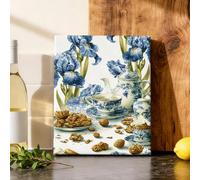 Iris - Toile murale traditionnelle rustique à suspendre pour cuisine, chambre à coucher, salon, restaurant, salle à manger, 20,3 x 25,4 cm