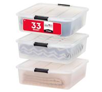 IRIS USA, BCB-SQ Rangement sous le lit Transparent