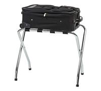 IRIS USA, Inc. Porte-bagages pliable en acier chromé en polyester, argent, standard